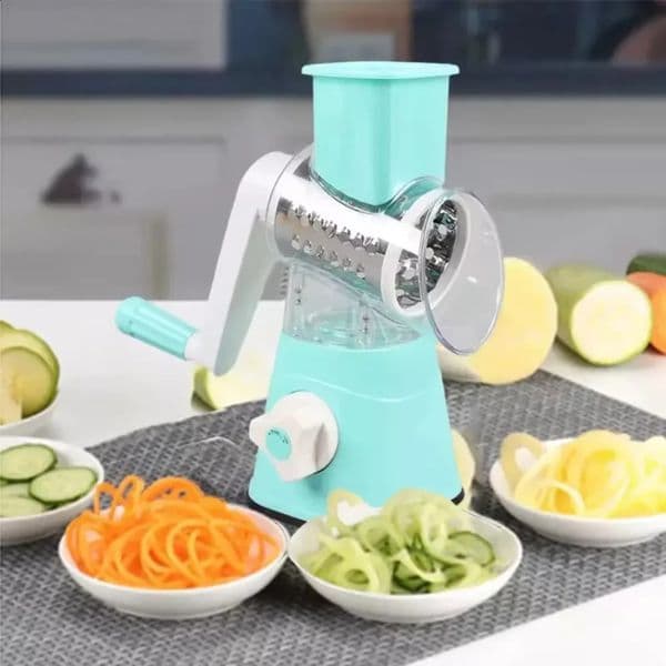 Rotary Vegetable Slicer Kitchen Accessories 3 in 1 Cheese Blender Grater for Potato Shredder with Handle Cooking Tools Cutter 250121