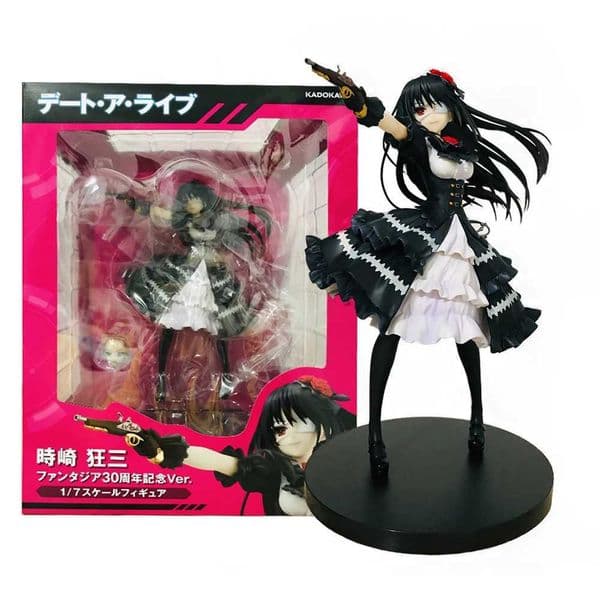 Free Shipping 23Cm Ular Anime DATE A LIVE Figure Tokisaki Kurumi 30Th Anniversary Edition Beautiful Girl Model PVC Collection Static Toys