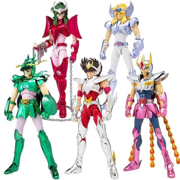 2026 New 19Cm Japanese Anime Saint Phoenix Ikki Hyoga Seiya Shiryu Standing Toy PVC Box Figure Collection Decoration Toys