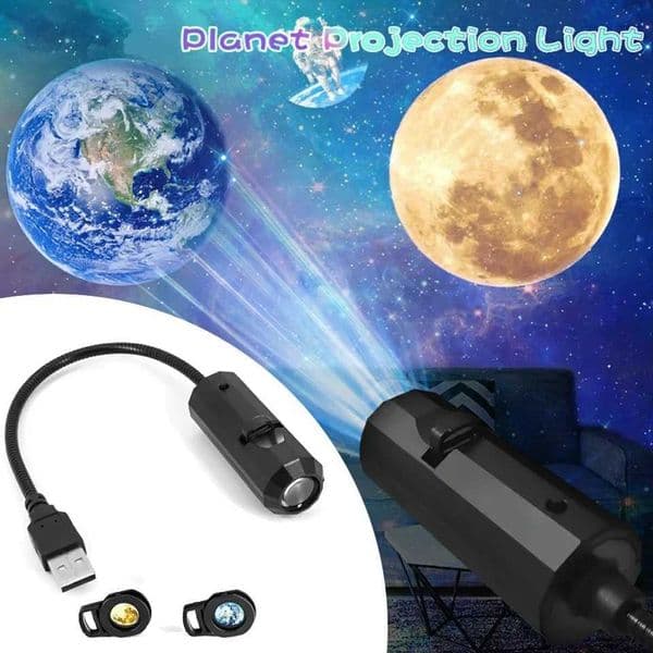 Drop Shipping Mini USB Moon Light Projector LED Galaxy Lamp Night Light for Home Atmosphere Lighting Room No AE selection mark X250128