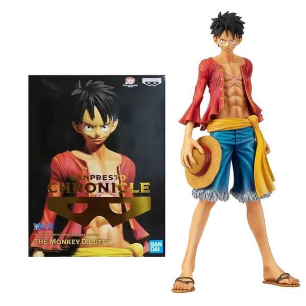 2026 New 22Cm Anime One Piece Chronicle Monkey D. Luffy Standing Large Model Toy Gift Collection Action Figure Straw Hat Crew Toys