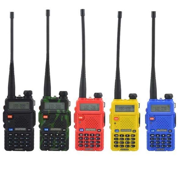 baofeng walkie talkie uv-5r dualband two way radio VHF/UHF 136-174MHz 400-520MHz FM Portable Transceiver with earpiece X250129