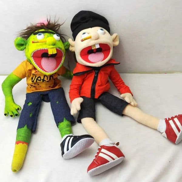 Game And Toy Set Of 2Pcs 3Pcs Jeffy Hand Puppet Plush Doll Toy Stuffed Mischievous Funny Finger Muppet Singer stuff animal Rapper Coby Party Birthday Gift Fre