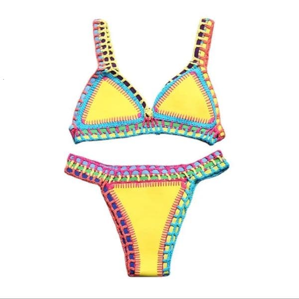 Sexy Bikinis Women Swimsuit Summer Neoprene Bikini Beach Wear Surf Biquini Female Swimwear Two Piece Brazilian Bathing Suit 250120BJ