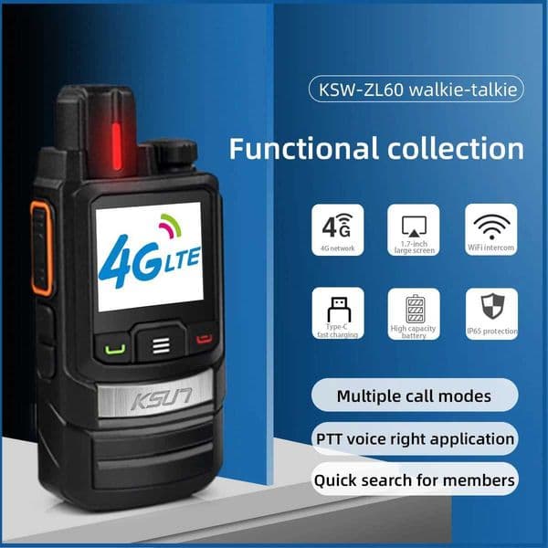 Zello Walkie Talkie 4G SIM Network Radio Station Long Range WIFI KSUT ZL60 X250129
