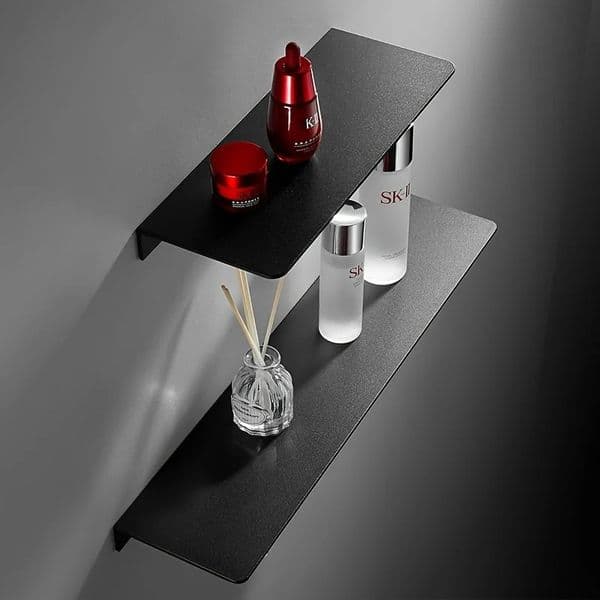 Floating Bathroom Shelves Without Drilling Storage Wall Rack Home Organizer Ledge Hardwares Cabinet Kitchen Accessories Toilet 250110