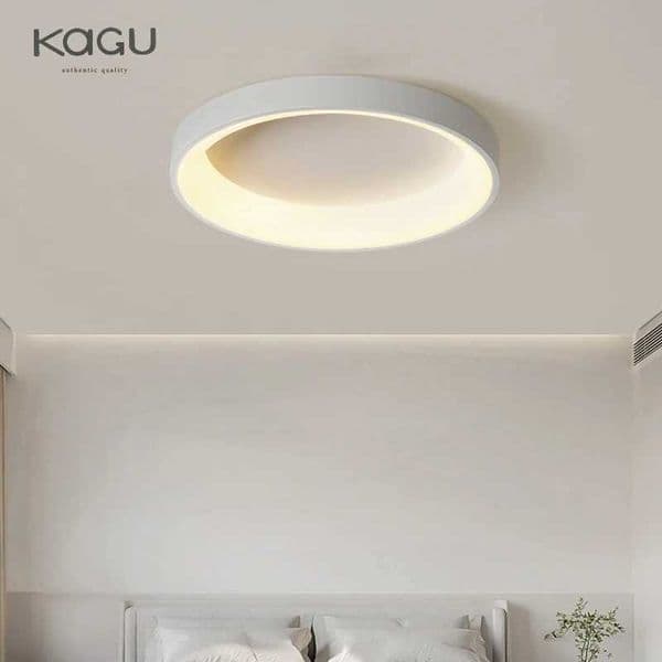 KAGU White Grey Modern Design LED Ceiling Lights For Living Room Bedroom Dining Room Dimmable Lamp Indoor Round Sqaure Fixtures Z250120