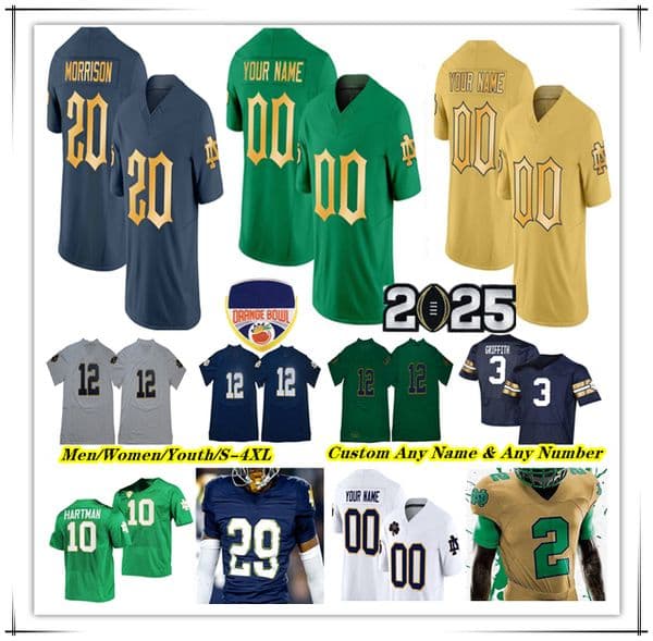 Jeremiyah Love Riley Leonard NCAA College Football Jersey Xavier Watts Mitchell Evans 6 Faison Rylie Mills Jadarian Price Drayk Bowen Jaden Greathouse Steve Angeli