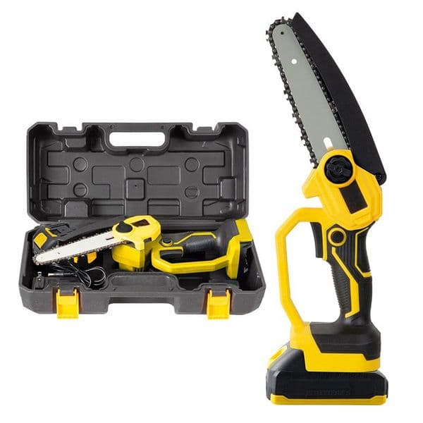 NEOBRISKEN 4 inch/6 inch lithium electric saw rechargeable handheld outdoor garden logging electric chain saw