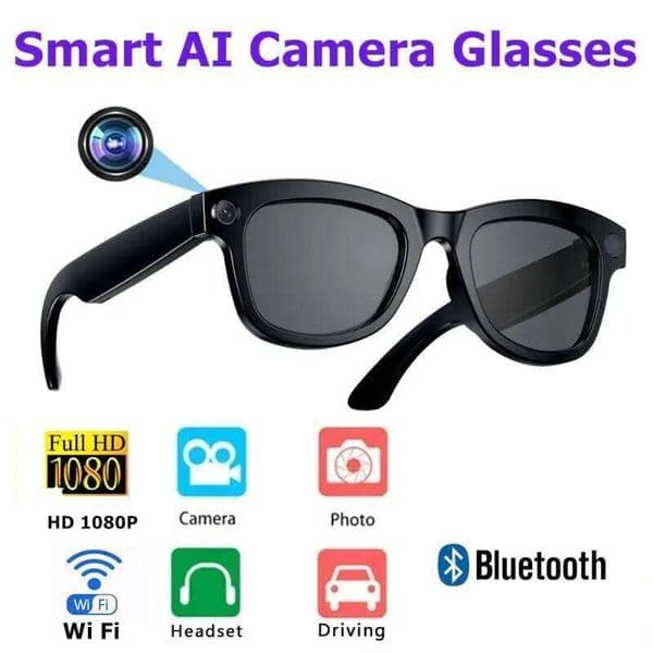 Meta Glasses Camera New AI Smart Glasses HD 1080P Polarized Sunglasses Mini Camera Video Recorder Security Sports DVR Surveillance Camcorder