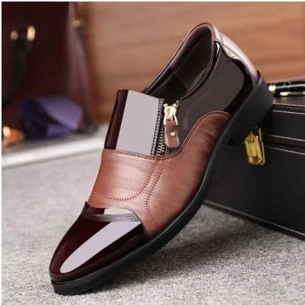 2023 New Slip Men Dress Shoes Oxfords for Business Dress New Classic Leather Suits Shoes XJ250801