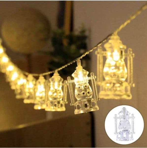 1PC LED Palace Lantern Ramadan Atmosphere Room Decoration Light Romantic Creative Luminous Light String Flashing Light X250801