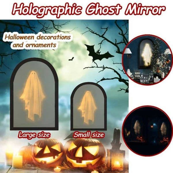 2026 Luxury Designer Decor Novel Gift Set Holographic Projection LED Ghost Mirror Halloween Interior Ornament. Z250801 Decoration For Home Free Shipping