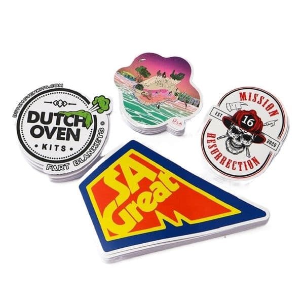 Custom Private Brand Logo Sticker Adhesive Printing Waterproof Label Stickers With Die Cut Exact Logo Shape