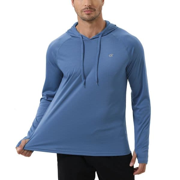 Summer Men Fishing Shirts Cooling Hoodie Mens Long Sleeve UPF 50 Rash Guard Tracksuit Running Hiking Jogger Shirt 250731
