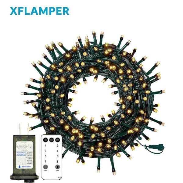 50M Remote 500LED Fairy String Lights Waterproof Outdoor Connectable Christmas Decoration for Home Holiday Party Wedding X250801