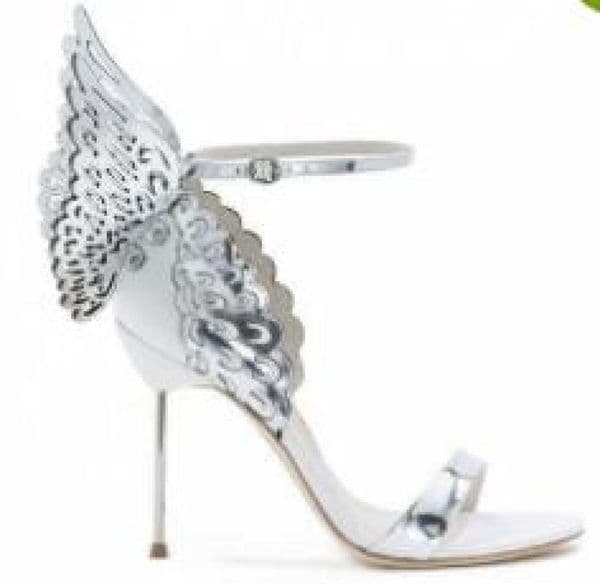Sophia Webster Evangeline Angel Wing Sandal Plus Genuine leather Wedding Pumps Pink Glitter Shoes Women Butterfly Sandals Shoes8759761