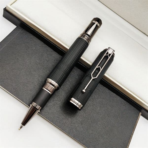 Limited Edition Writers Victor Hugo Ballpoint Rollerball Pens Unique Cathedral Statue Design Fountain Pens Luxury Writing Gift With Serial Number