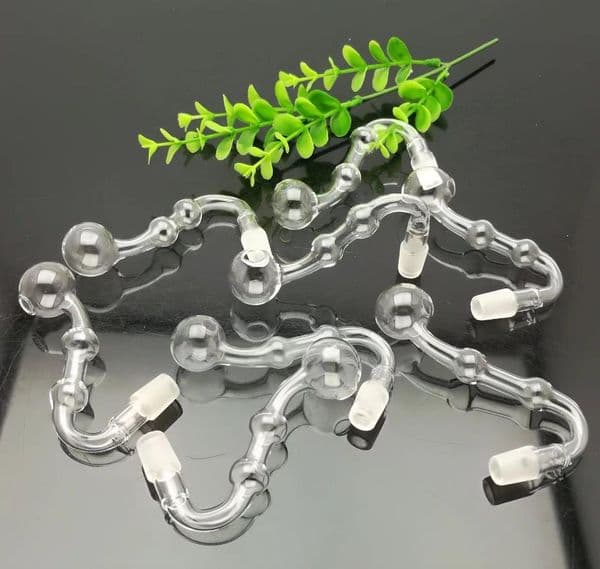 Glass Bowl Pipes Male Joint Colour Funnel Bowls Smoking Transparent double bubble glass s cooker