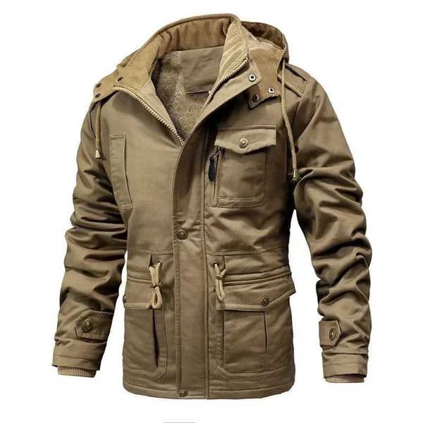 Military Jackets Winter Hooded Long Warm Parkas Fleece Down Jackets New Male Outdoor Tooling Casual Jackets Men Multi Pockets Z250802