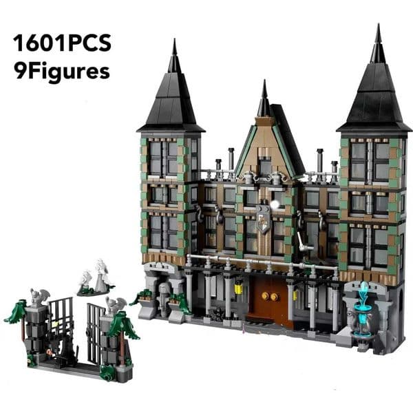 New Malfoy Manor Model Creative Building Block Kit Architectural Street View Brick Toy Children Adult Birthday Gift XJ250802