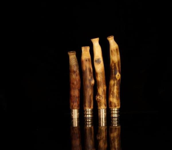 Smoking Pipes Natural modeling trumpet citrus filter cigarette holder mini portable copper head pull rod