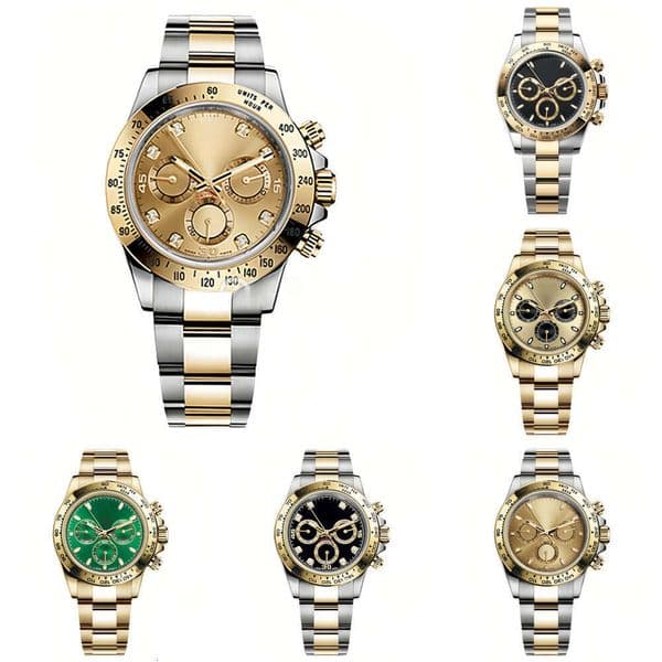 Men Luxury Automatic Watch 40mm Gold-Tone Dial Mariner Steel Bracelet Waterproof 100m Anti-Scratch Sapphire Crystal Dress Watch Montre Homme
