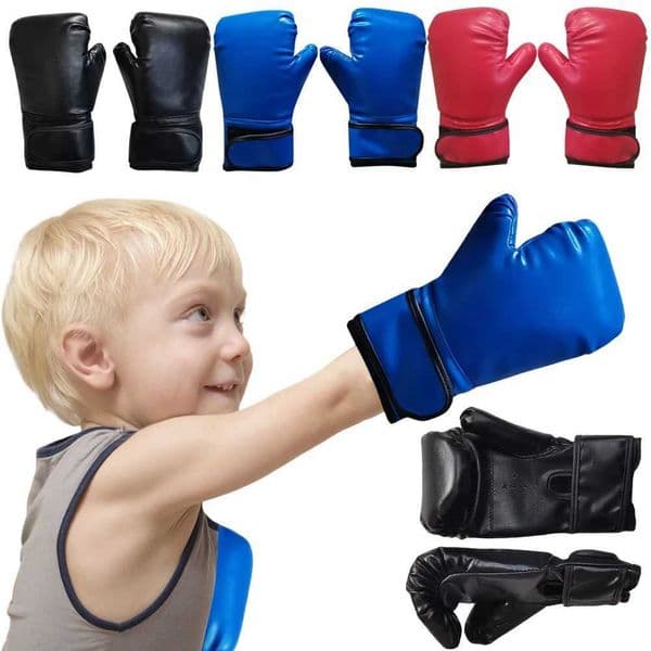 Kids Boxing Gloves Breathable Training Gloves PU Leather Muay Thai Mitts Fighting Mitts for Punching Bag XJ250802