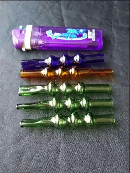 Three foam nozzle Wholesale Glass bongs Oil Burner Glass Water Pipes Oil Rigs Smoking