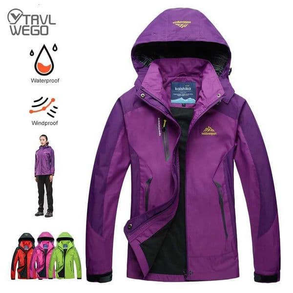 TRLWEGO Camping Hiking Jacket Women Spring Outdoor Sports Coats Climbing Trekking Windbreaker Travel Waterproof Z250802