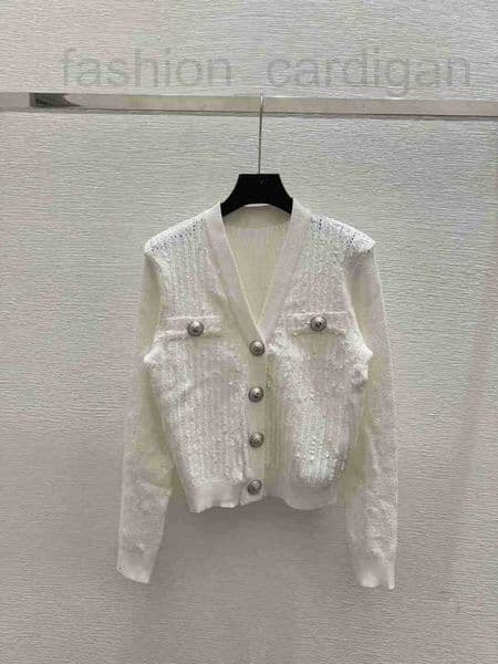 women sweater autumn trendy long-sleeved knit top high-end Loose cardigan sweater coat designer Sweater women thin Knit green sweaters CBCJ
