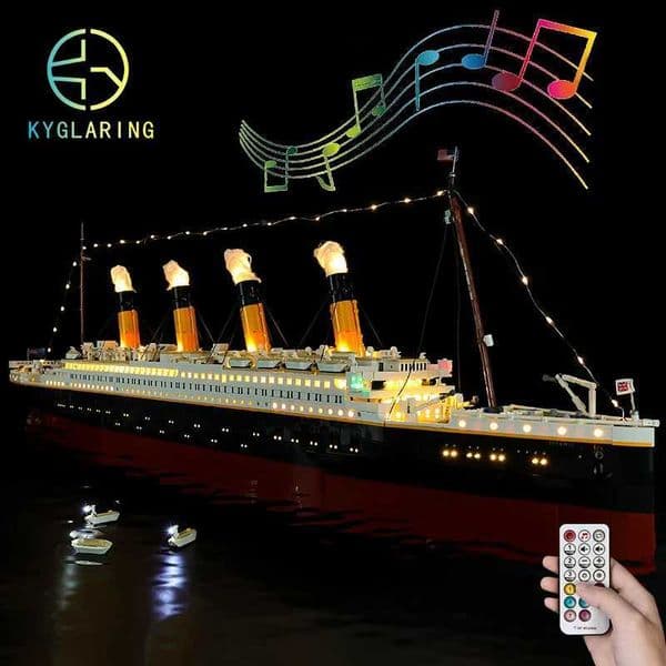LED Light Set For Creative 10294 Titanic Royal Cruise Boat Classic Movie Ship Model Collectible Figures Bricks No Building BlockXJ250802