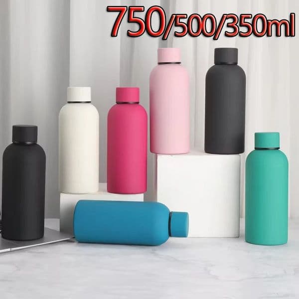 750/500/350ML Small Mouth Thermos Cup Outdoor Car Stainless Steel Coke Bottle Double Layer Vacuum Cup Sports Kettle Gym 250730