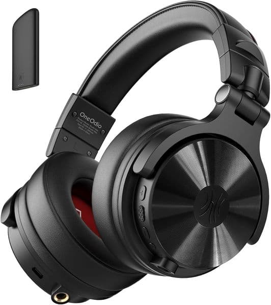 Studio Max 1 Wireless Over-Ear DJ Headphones, 120 Hours Playtime, Hi-Res / LDAC Audio, 20ms Low Latency, Dongle/Bluetooth/6.35mm/3.5mm Connection,