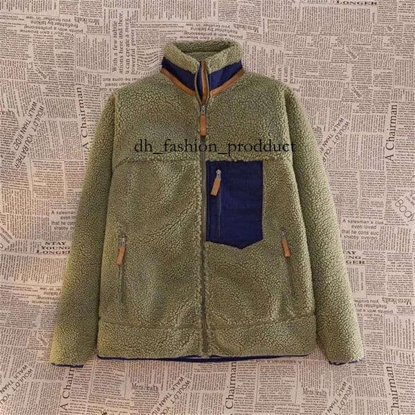 Designer Mens Jacket Thick Vest women fleece jacket zip polar warm down Classic Retro Winter patagoniajackets coats Lamb Cashmere Couple Outdoor Streetwear Tops 3e