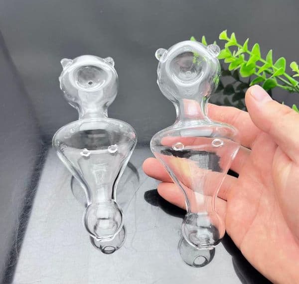 Glass Smoking Pipe Water Bongs hookah Super thick flywheel glass pipe