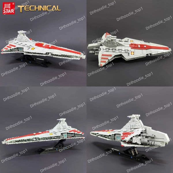 67106 JIESTAR High-tech Moc Venator Attack Cruiser Fighter Destroyer Brick Technical Model Building Star Blocks Space Ship Toys T250630XC1F