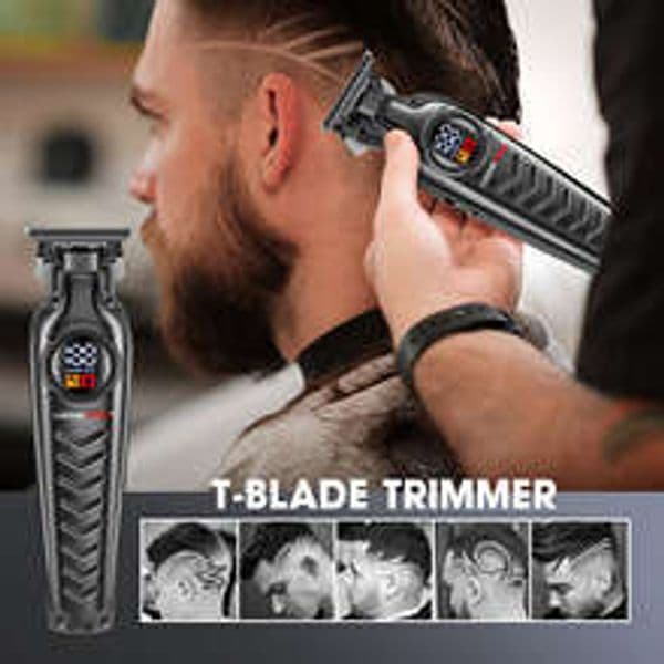 For Oil Digital Display Clipper New Type Smooth Head Beauty Electric Trimmer Hair Cutting R250517