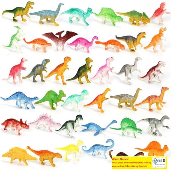 39Pcs/Lot Mini Dinosaur Figures Model Children's Educational Toys Small Simulation Animal Figure Kids Toys For Boy Birthday Gift LL
