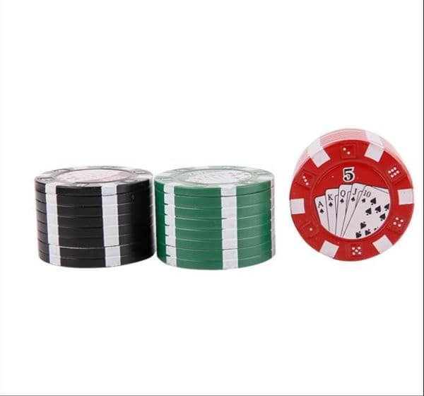 Poker, cigarette cutter, zinc alloy, 3 layer metal grinder, portable sharper tooth 40mm grinder