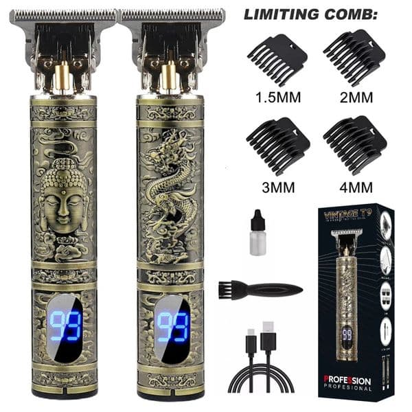 LCD Display T9 Electric Hairber 0mm Shaver Hair Trimer Home Appliances Travel Barber Razors Shaving Machine for Men Trimmer Man 250729