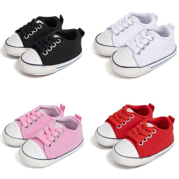 Newborn Classic Five Colors Boys Girls Baby Shoes Casual Canvas Sneakers Walkfashion Soft Rubber Soles Anti-slip Unisex Infant First Walkers 0-18M W0015