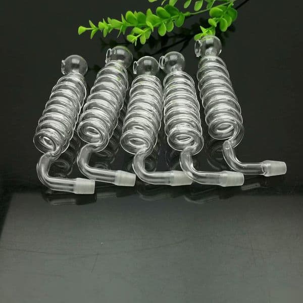 Smoking pipes Ball Glass Oil Burner Pipe Smoking Bowl Water Hookahs Bongs Hot selling Transparent 8-Spiral Glass Burner