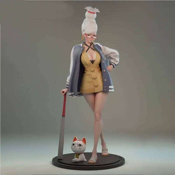 2 Styles Game Character 6076 Seiko Ayase 3D Print Model Unassembled Unpainted Custom Jigsaw Puzzle NSFW GK Figure Kit T_0148