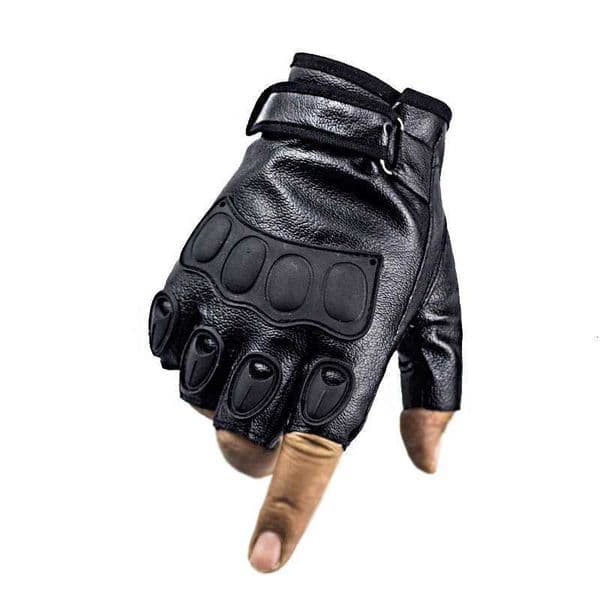 Motorcycle Gloves Outdoor Sports Half Finger Men Racing Gantes Moto Protective Armor PU Leather Gloves Motorcycle Gloves Z250804
