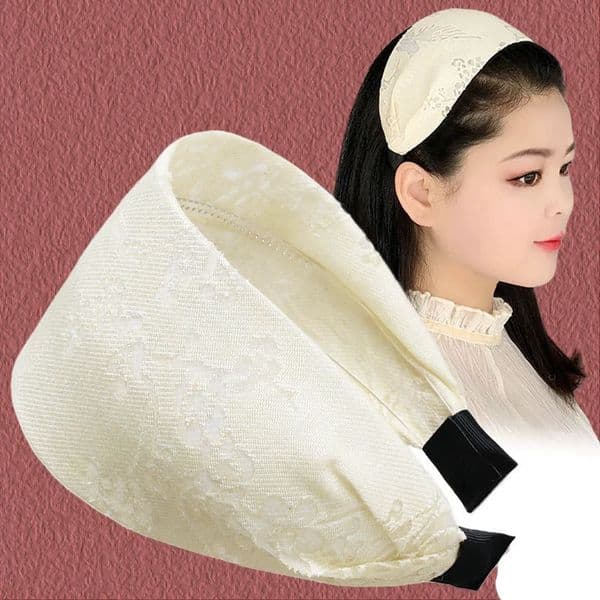 Vintage Wide-brimmed Headband Mom Cover White Hair Headband Original Anti-skid with Teeth Pressure Haar Accessoires Women 250730