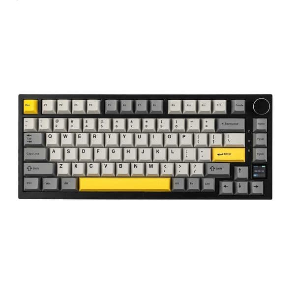 Ajazz AK820 Pro 75% Gasket-Mounted 5.1/2.4G Wireless/Type-C Wired Mechanical Keyboard with TFT Screen for Mac/Win Z250805