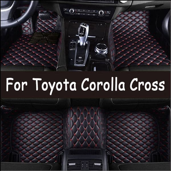 Car Floor Mats For Toyota Corolla Cross 2022 2023 Custom Auto Foot Pads Automobile Carpet Cover Interior Accessories