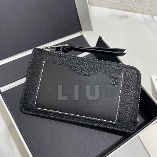 Womens Spliced zipper small card case Luxury Business Card Holder coin purse Top Quality Designer leather wallet Elegant Women's ID Credit Card Pocket