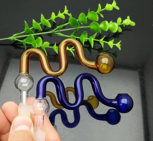 Hookahs Color M boiler with foam glass Glass bongs Oil Burner Glass Water Pipe Oil Rigs Smoking Rigs
